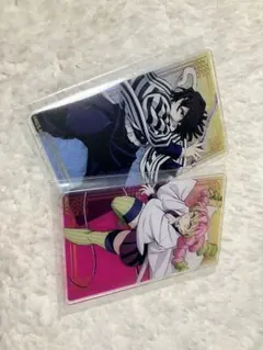 鬼滅の刃 甘露寺蜜璃 伊黒小芭内 アクリルカードセット