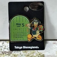 東京ディズニーランド ドナルド ピンバッジ 2001年5月