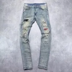 mnml X165 PAISLEY SKINNY DENIM(JBLFLIP6） - メルカリ