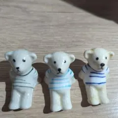箸置き くま テディベア テディーベア シロクマ 白くま 白クマ オブジェ