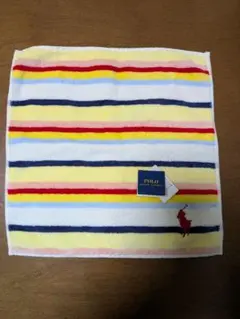 【新品タグ付】Polo Ralph Lauren ストライプ タオルハンカチ