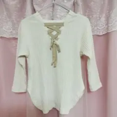 petit main 編上げ　カットソー　100cm