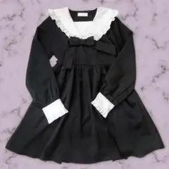 ディアマイラブ　羽根刺繍セーラーワンピース　地雷系