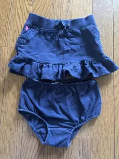 Ralph Lauren ネイビー フリルスカートセット 24M
