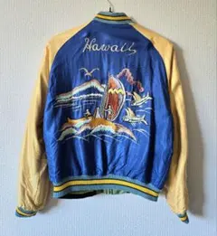 新品未使用品、テーラー東洋スカジャン サーフィン ハワイ モチーフ tt14074blue-1.jpg