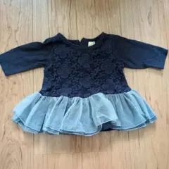 petit main ネイビー トップス 90cm