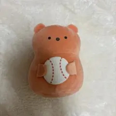 ダイソー　クマぬいぐるみ　スポーツ　野球　もちもち　クッション