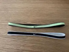 【NIKE】ヘアバンド 2本セット 黒×白&黒×イエロー
