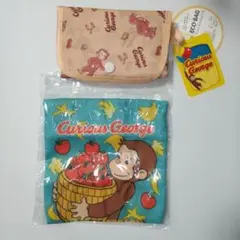 おさるのジョージ　エコバッグ＆ミニ巾着袋　2点セット