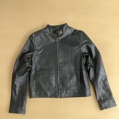 ブラックレザーショートジャケット