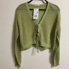 COLZA ライトグリーン カーディガン M