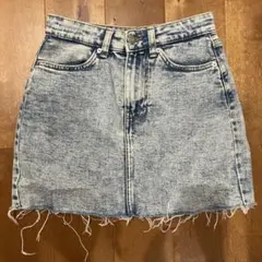 Bershka デニム ミニスカート ハイライズ