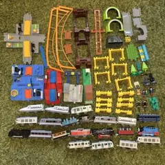 プラレール シリーズ 鉄道玩具 セット 橋 車両