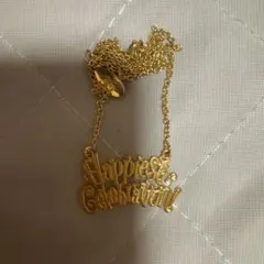 Happiest Celebration ネックレス ゴールド