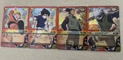 NARUTOカードゲーム 4枚セット ナルト サスケ イルカ カカシ 希少