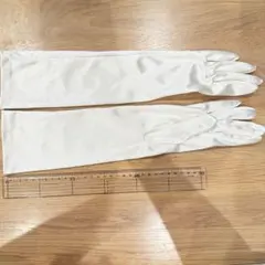 ウェディングロンググローブ（ホワイト・サテン）