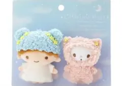 【2点セット】キキララ リトルツインスターズ マスコットブローチ キキ ララ