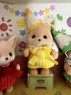 【匿名配送】シルバニア　にぎやか赤ちゃん　いろえんぴつ　キャラメルイヌの赤ちゃん