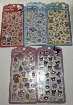 【正規品】韓国限定　TOKTOK サンリオ シール ステッカー 5種　おまけ付