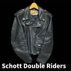 Schott Double Riders Jacket /40インチ/ブラック