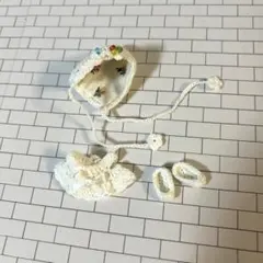 5cmたっち赤ちゃんドール服965 リボンワンピース