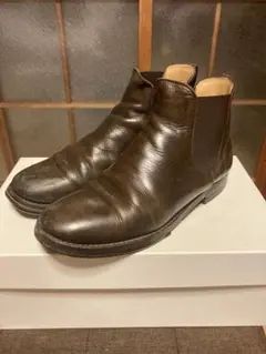 マーガレットハウエル ショートブーツ サイドゴア ブラウン 36