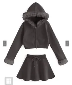 ❤︎ GRL グレイル ファーパーカー ニットセットアップ an1481 ❤︎