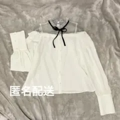 AnkRouge ブラウス ホワイト オフショルダー 量産型 地雷系