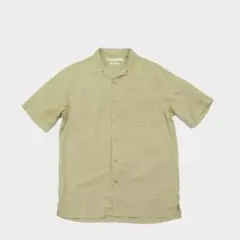 Perry Ellis ペリーエリス シルク オープンカラー半袖シャツ S