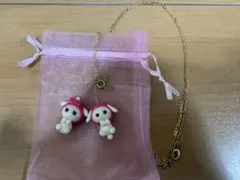 ハンドメイド 作家 Roborabbi様 ちーうさ さくらんぼ　ネックレス