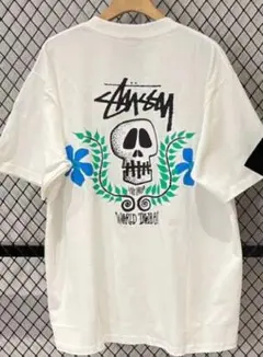 【美品】Stüssy ステューシー スカル＆フラワー刺繍 クルーネック 2025年最新】STUSSY スカル フラワーの人気アイテム - メルカリ