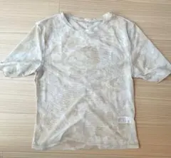 GU 半袖Tシャツ M クリーム色