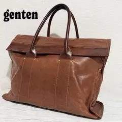 【A4可】genten ゲンテン 本革 フラップ ブリーフケース ビジネスバッグのサムネイル