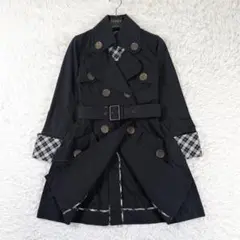 Y2K バーバリーブルーレーベル トレンチコート ノバチェック Aライン ベルト