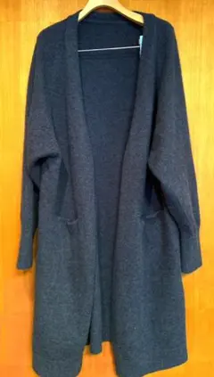 未使用　美品　ロングカーディガン グレー　2Lサイズ大きいサイズレディース