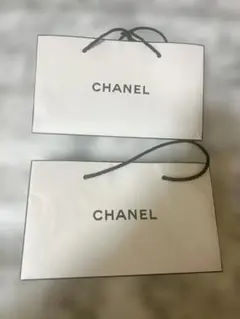 CHANEL ショップ袋 ショッパー 小サイズ ホワイト 2枚セット