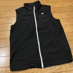 パラディーゾ ジップアップベスト Mサイズ 黒 スポーツウェア