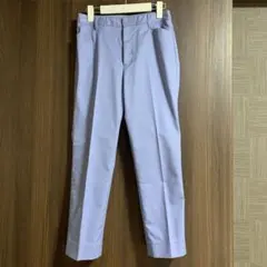 美品Drawer ドゥロワー センタープレスパンツ ブルー36 美脚 テーパード 美品Drawer ドゥロワー センタープレスパンツ ブルー36 美脚