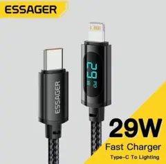新品　ESSAGER USB Type-C 29w急速充電ケーブル　1m