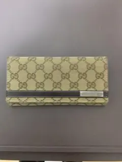 GUCCI GGパターン 長財布 ベージュ/ブラウン