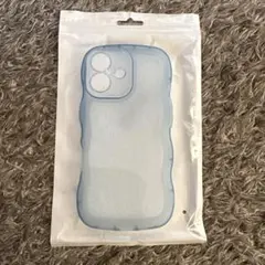 iPhone用透明青色ケース