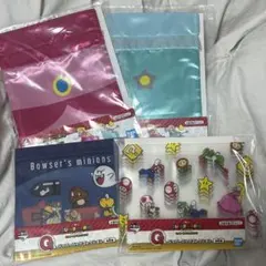 スーパーマリオ 一番くじ E賞 巾着 G賞 ジッパーバッグ 4種セット