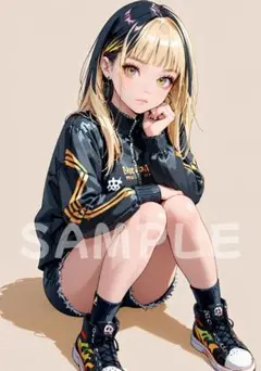 ◆一点物◆A4サイズ ポスター AIイラスト 高画質 コレクション アニメ 71