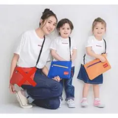 ミキハウス サコッシュ ノベルティ 青 オレンジのサムネイル
