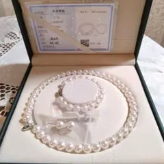 ZEED様専用★新品未使用★10mmホワイトパール　ブレスレットピアス３点セット