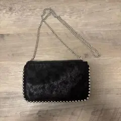 ZARA スタッズ付きウォレット型ショルダーバック