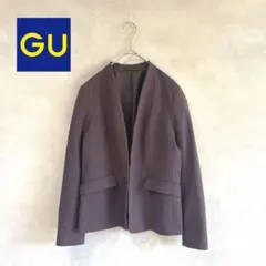 523 GU ジーユー　ウォッシャブルノーカラージャケット　M 卒業式　入学式