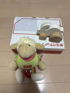 ボーネルンド　羊オルゴール　うさぎおもちゃのサムネイル