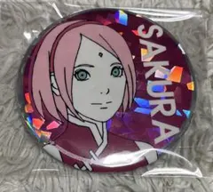 NARUTO サクラ シャイニー 缶バッジ セガ プライズ ホログラム レア