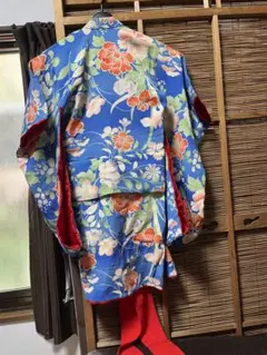 希少 大正 アンティーク 正絹 錦紗縮緬 長襦袢 リメイク ハンドメイド